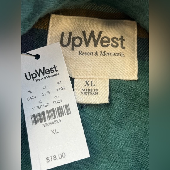 UpWest Brushed Flannel Shirt r95-31 - Picture 2 of 5